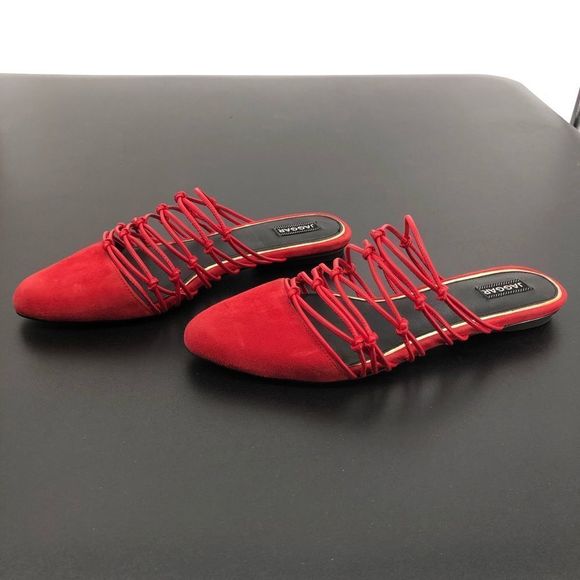 Jaggar Series Knotted Slide in Coral Flat Sandals - Picture 10 of 13